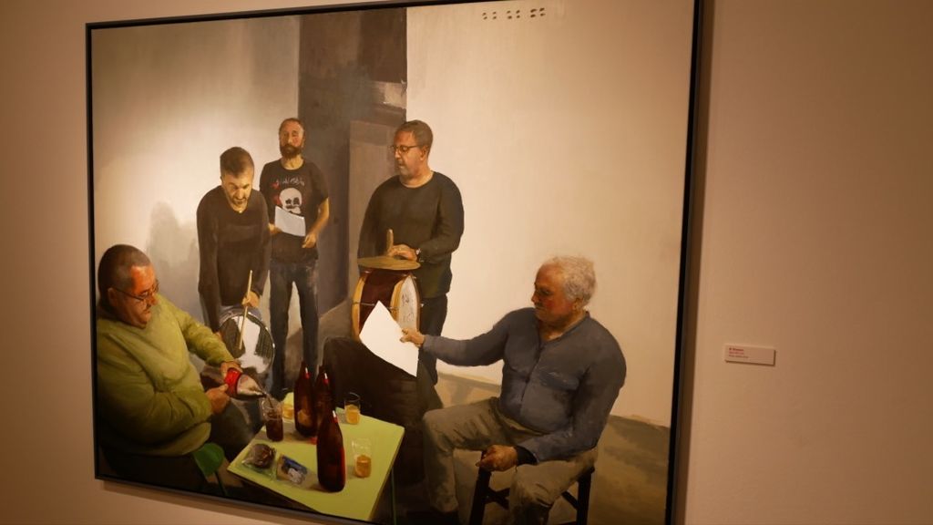"El ensayo", óleo sobre lino