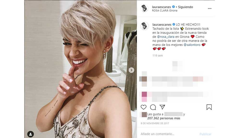 Laura Escanes muestra su cambio de look