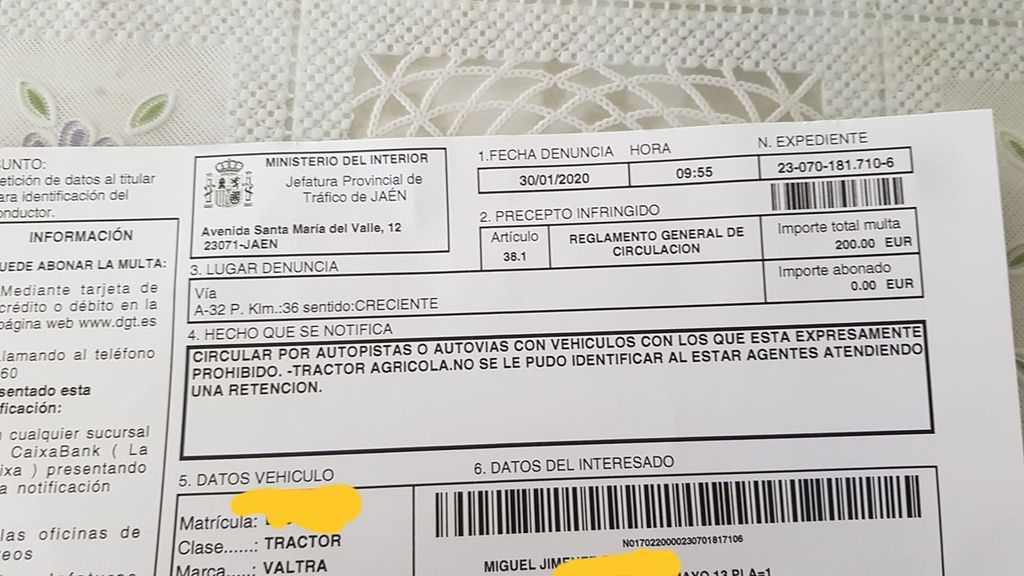olivarero denuncia dos
