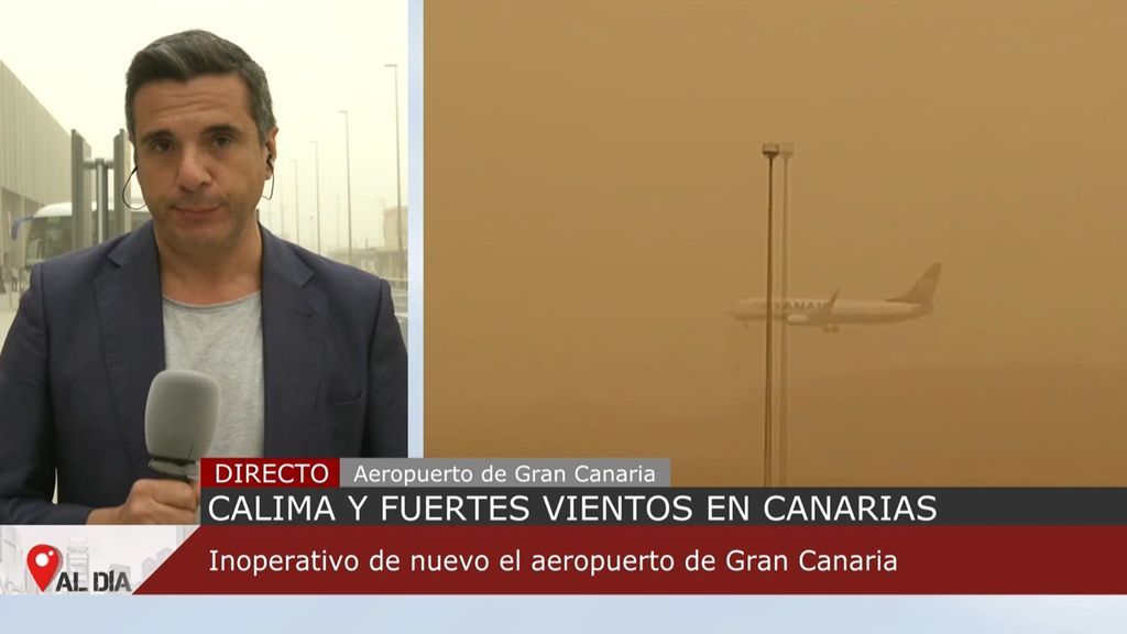 La densa calima no cesa en Canarias: hay 280 vuelos afectados y cientos de turistas atrapados