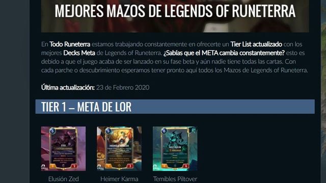 Legends Of Runeterra Impresiones Consejos Y Mejores Mazos