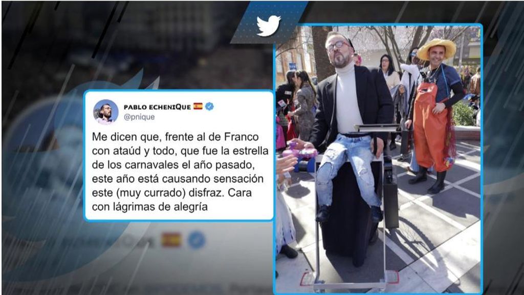 'Todo es mentira': El disfraz de Pablo Echenique triunfa 