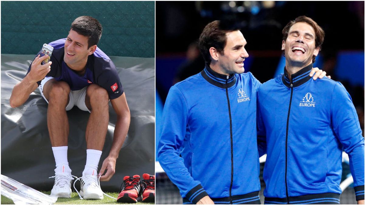 Nadal, Djokovic y Federer y su grupo de Whatsapp: de los piques por más Grands Slam a las apuestas