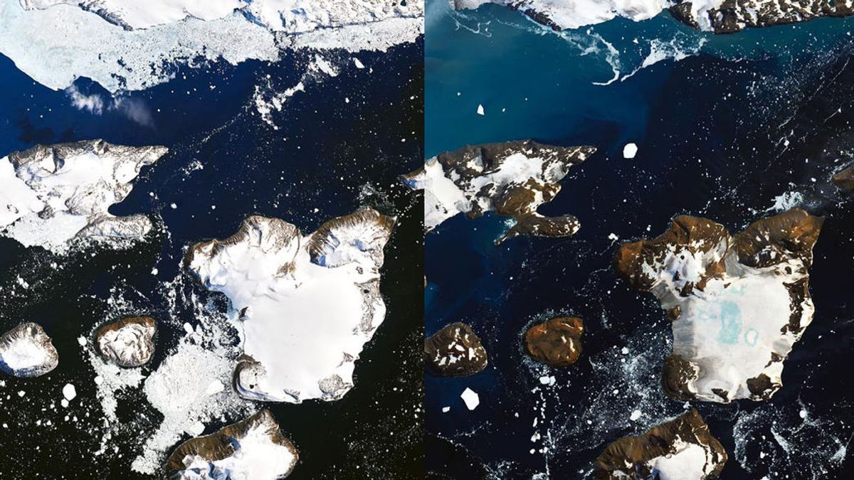 Las fotos de la NASA que muestran el deshielo de la Antártida Las fotos de la NASA que muestran el deshielo de la Antártida