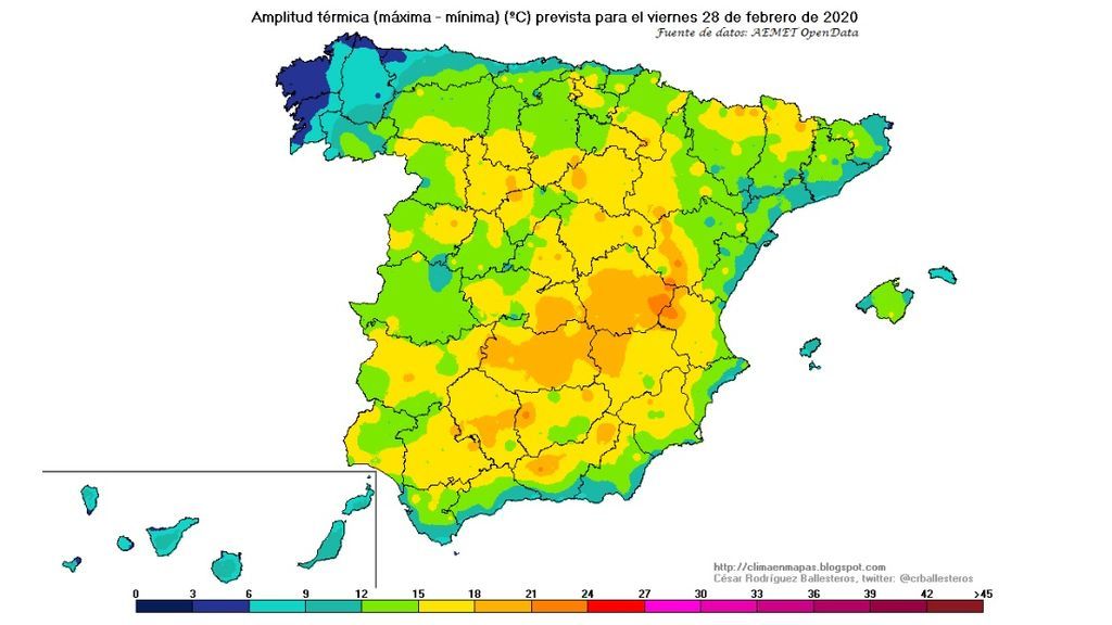 amplitud termica viernes