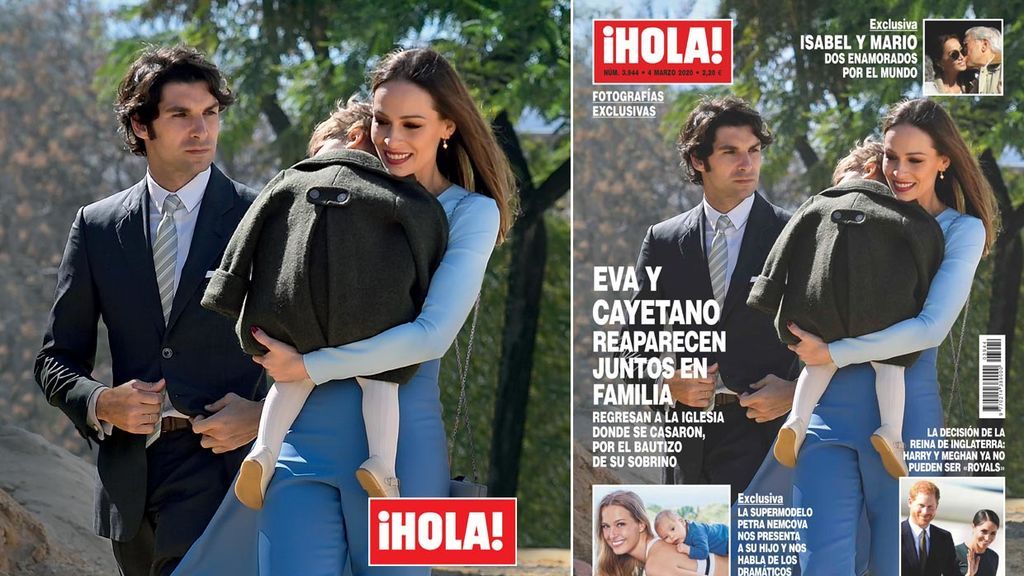 Eva, Cayetano y su hijo