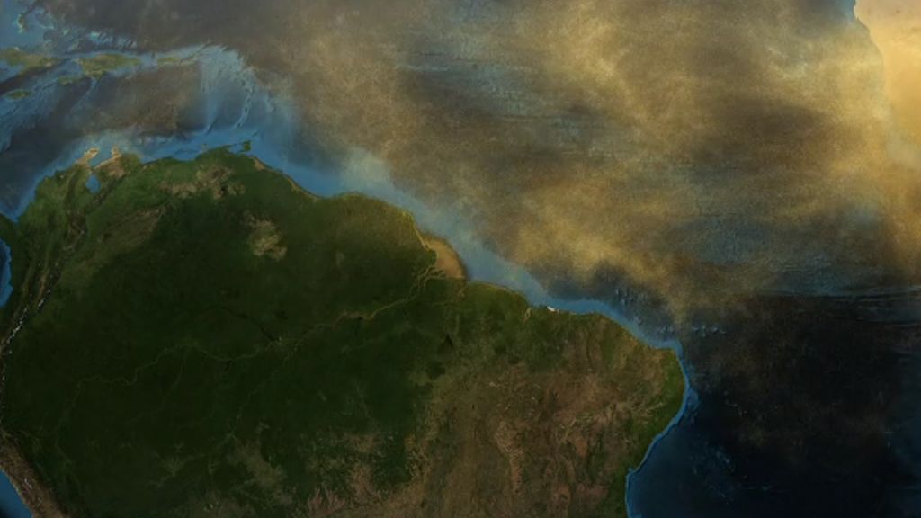 La calima llega a la Amazonia después de asfixiar a Canarias