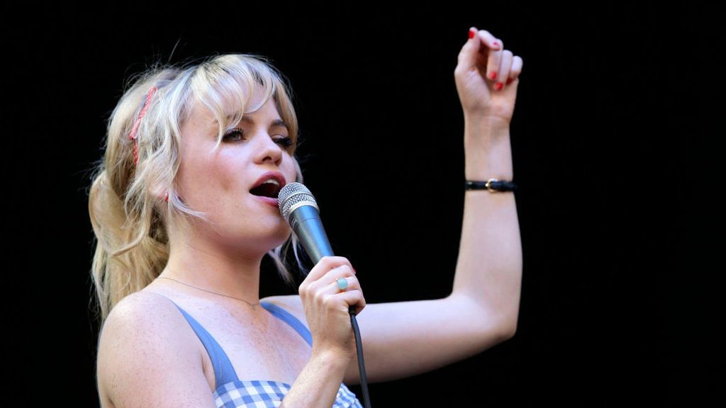 La cantante Duffy, durante un concierto en 2008