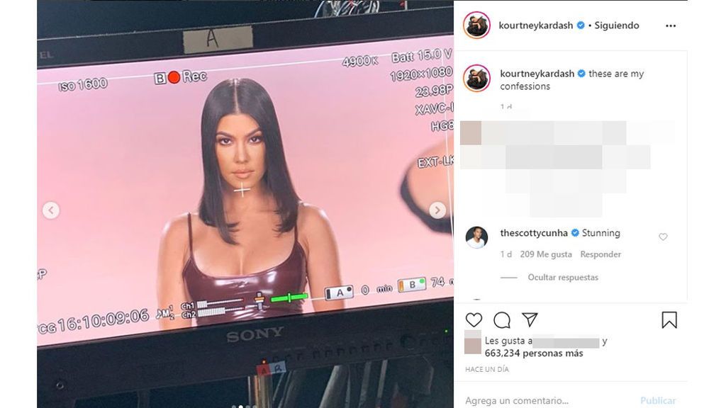 Kourtney muestra algunas tomas del 'reality'