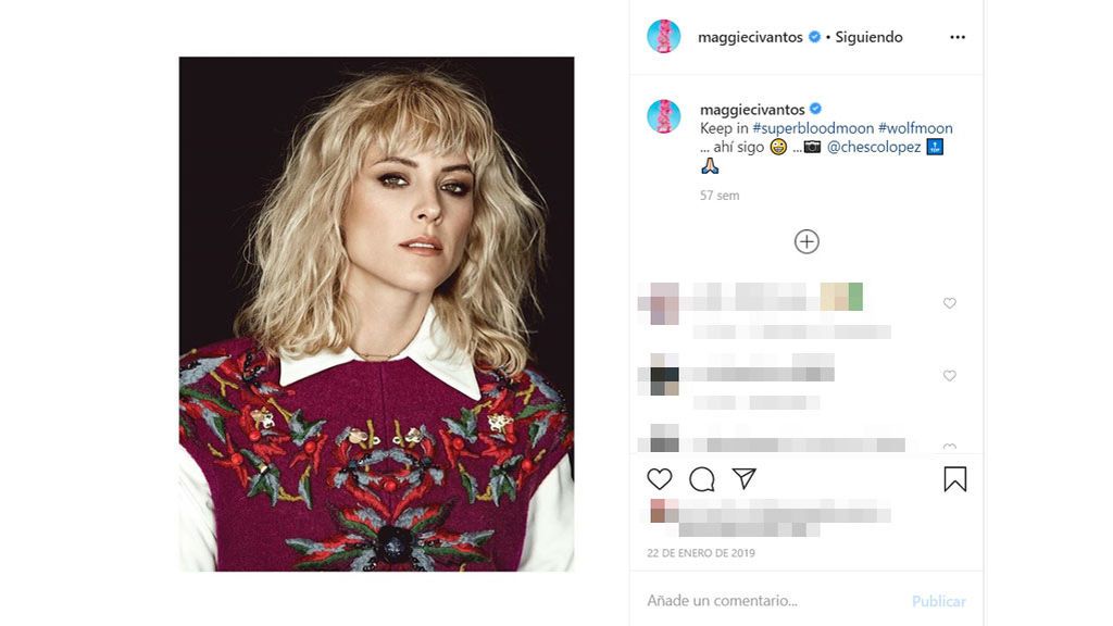 Maggie Civantos, con corte 'swag'