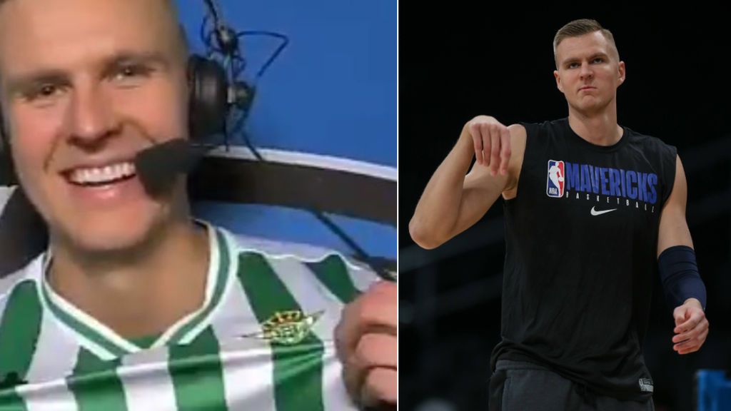 Kristaps Porzingis, jugador de la NBA y compañero de Doncic, orgulloso de su amor por el Betis