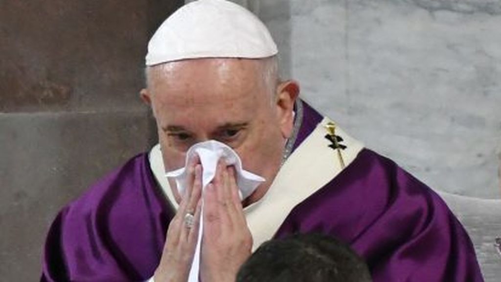 El Papa cancela la liturgia de cuaresma por un resfriado