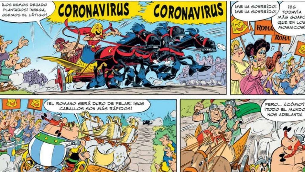 Astérix ya lo predijo ante que Los Simpson: el malvado Coronavirus debía ser derrotado Astérix ya lo predijo ante que Los Simpson: el malvado Coronavirus debía ser derrotado