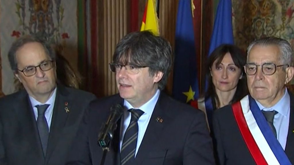 Puigdemont agradece la "solidaridad" de Perpignan (Francia) con los catalanes y su ayuda