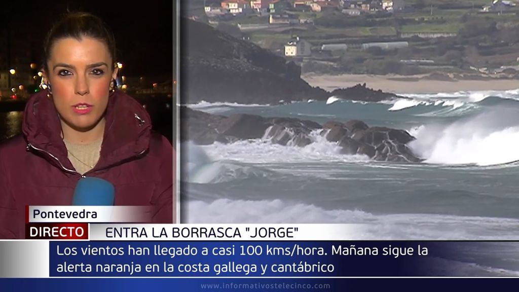 Llega la borrasca Jorge: alerta naranja en la costa gallega y cantábrica por vientos que superan los 100 km/h