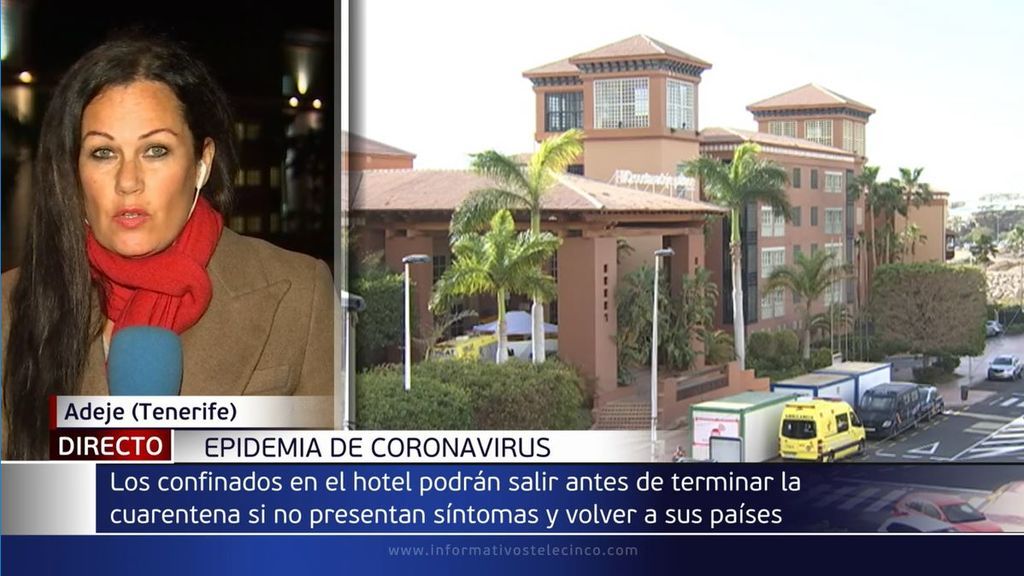 Los huéspedes del hotel bajo vigilancia sanitaria de Tenerife comienzan a salir