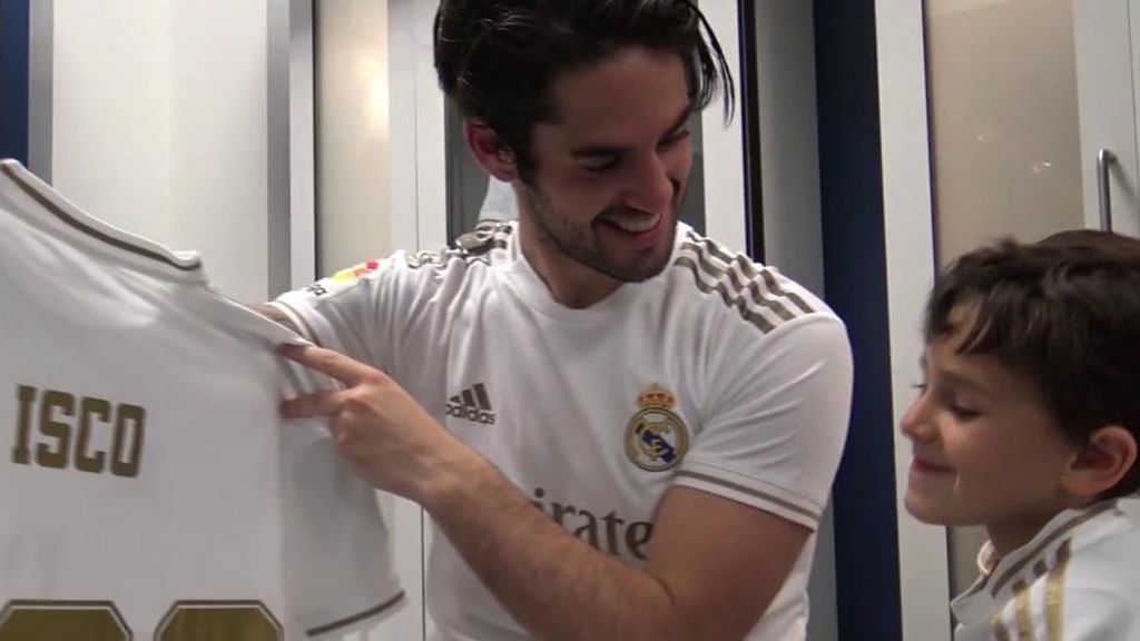 Isco, con su hijo