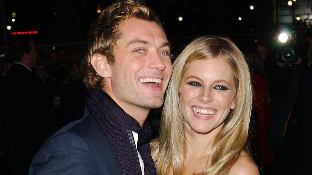 Jude Law y la modelo Sienna MIller, cuando eran pareja.