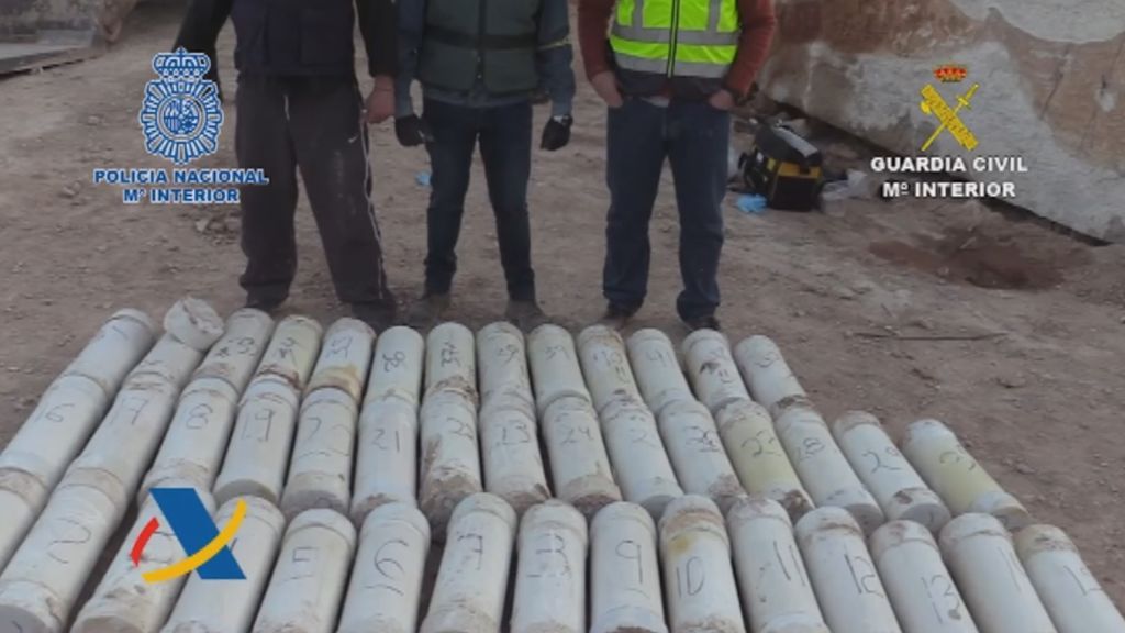 Desarticulan una organización que introducía desde México metanfetamina en bloques de mármol en Alicante