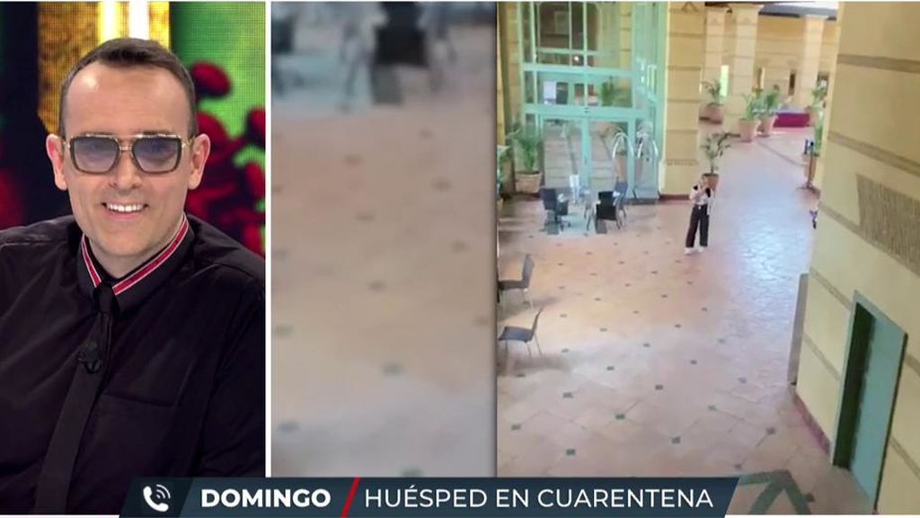 Domingo, huésped en cuarentena, bromea: “Estamos aquí mejor que fuera”