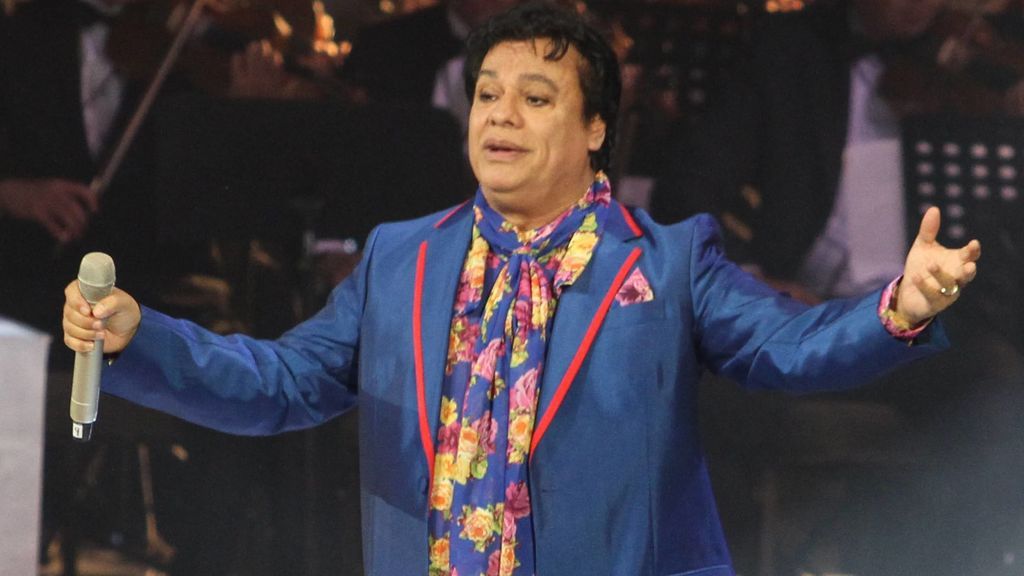 El cantante Juan Gabriel, en uno de sus últimos conciertos.