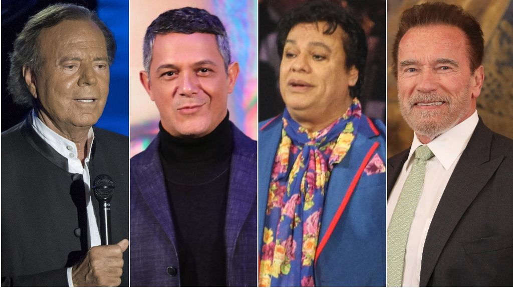 Julio Iglesias, Alejandro Sanz, Juan Gabriel y Arnold Schwarzenegger tuvieron hijos fuera de su matrimonio.
