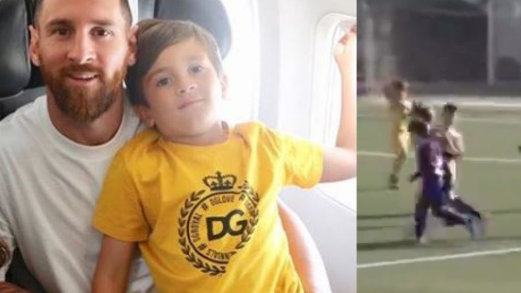Thiago, el hijo de Messi, ya marca con el 10 en la espalda en las categorías inferiores del Barça Thiago, el hijo de Messi, ya marca con el 10 en la espalda en las categorías inferiores del Barça