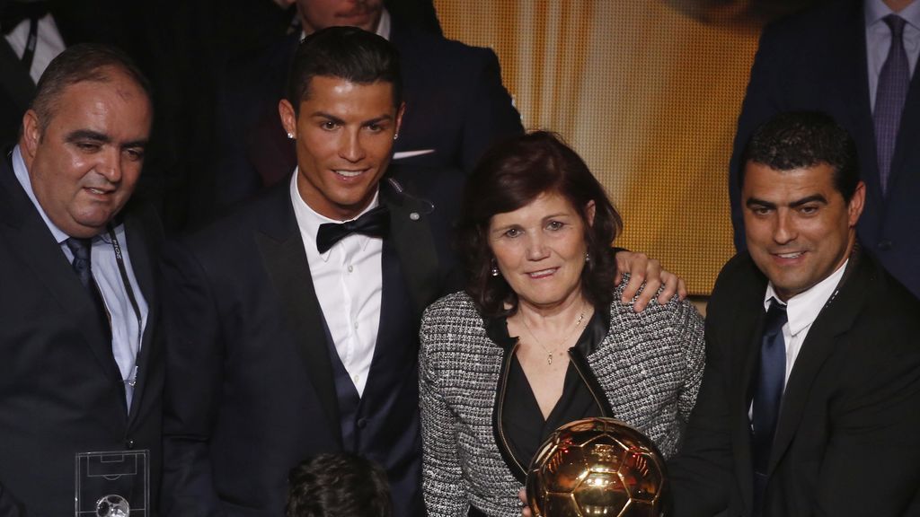 Andrade, Cristiano Ronaldo, Doloers Aveiro y su hijo Hugo