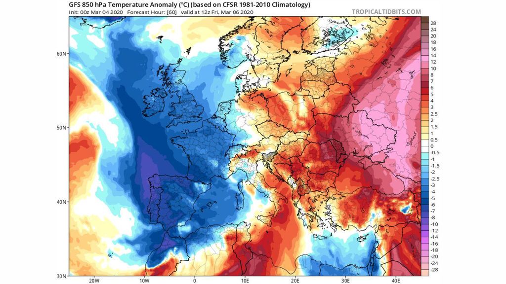 anoalia 850 hpa