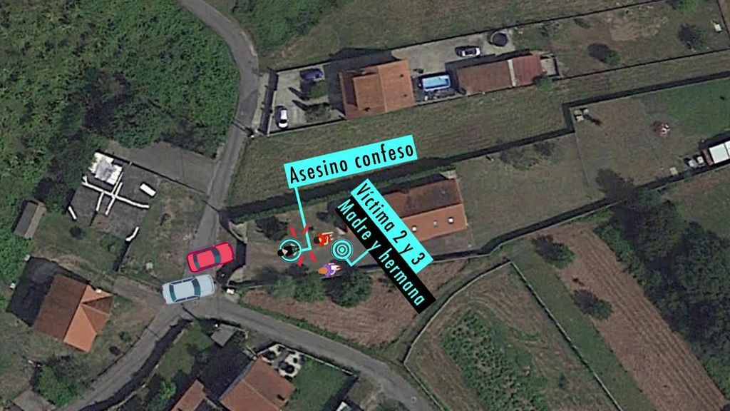 Recreación del triple crimen de Valga