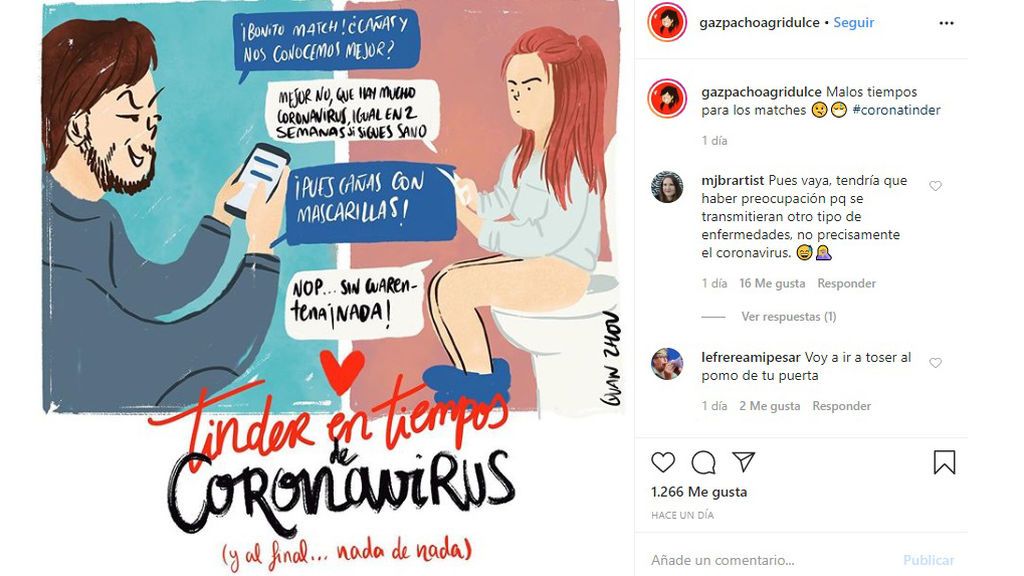 Una imagen que demuestra que no son buenos tiempos para las citas a ciegas de Tinder