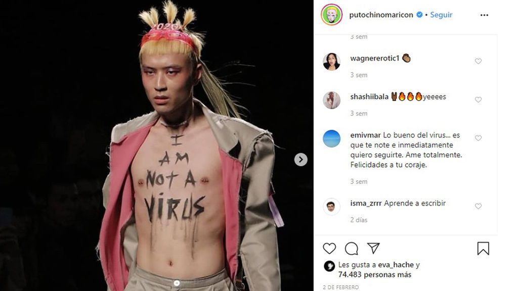 La campaña 'No soy un virus' para la Madrid Fashion Week