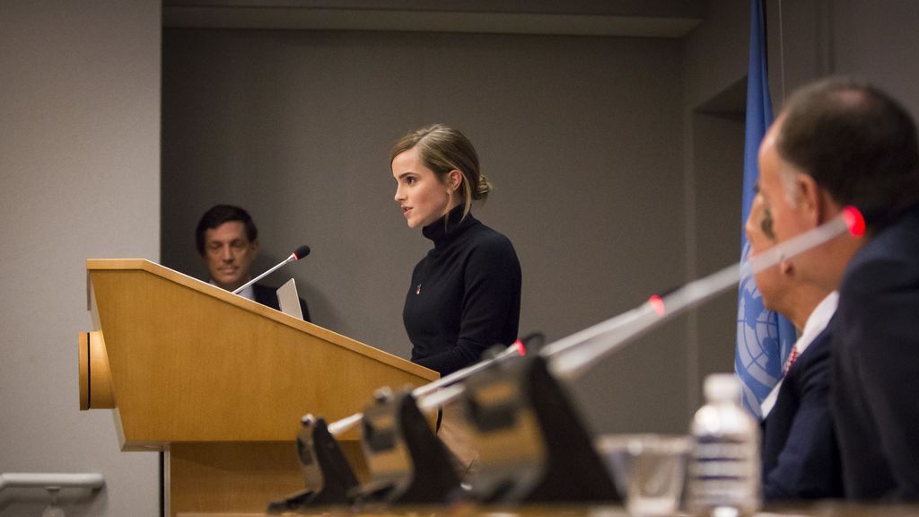 Emma Watson, en uno de sus discursos de la ONU.