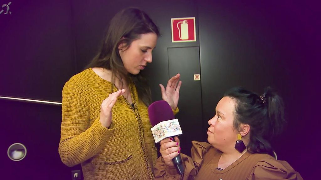 Chiqui, cara a cara con Irene Montero