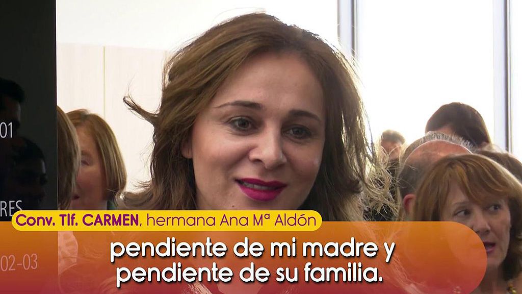 La hermana de Ana María Aldón desmiente la mala relación de su sobrina Gema y Gloria Camila