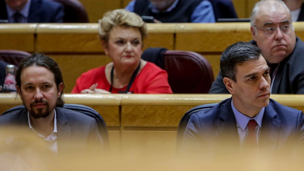 Iglesias y Sánchez en el Senado Iglesias y Sánchez en el Senado