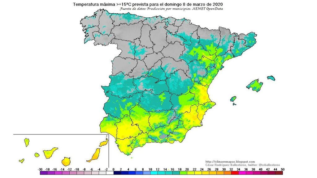 temperra max domingo