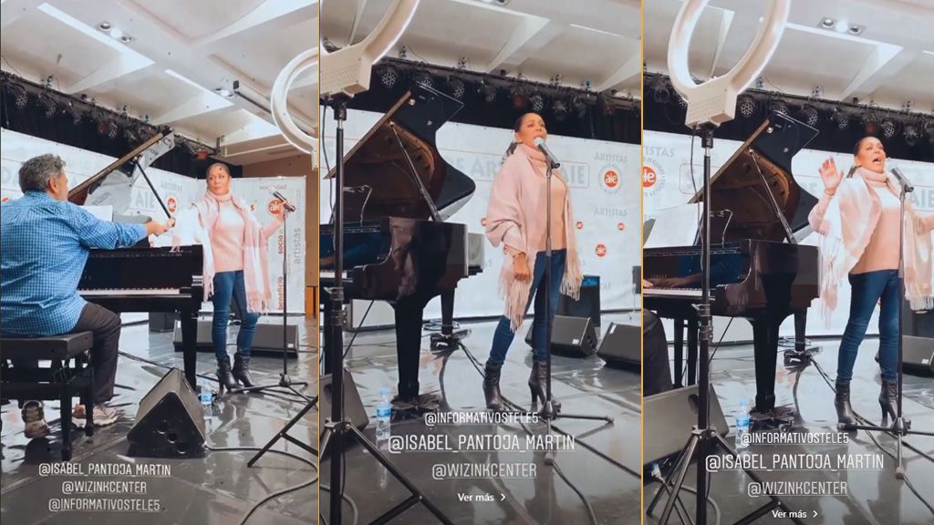 Isabel Pantoja, horas antes de su concierto