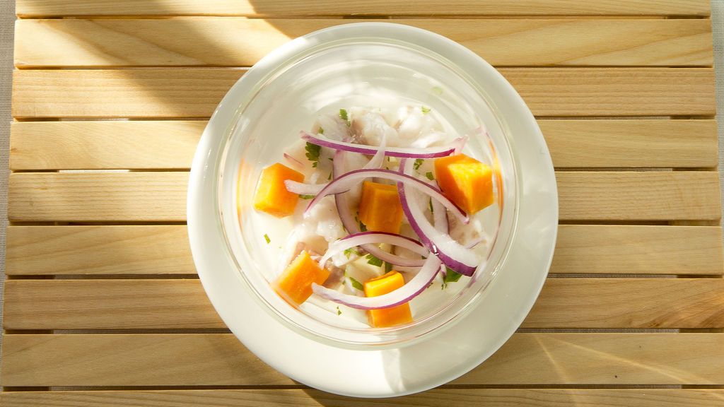 Ceviche de lubina