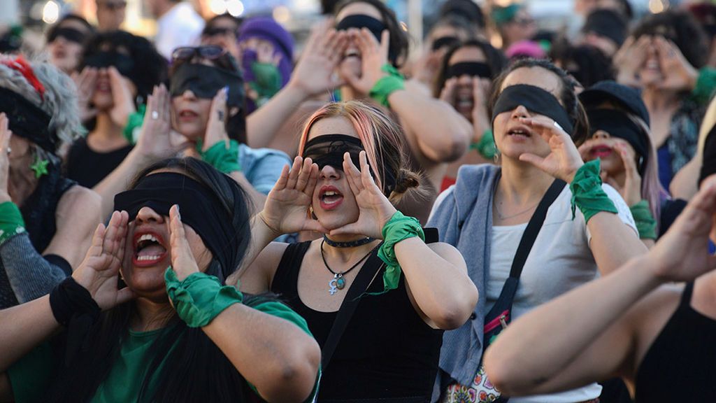 Protesta marea verde en Argentina