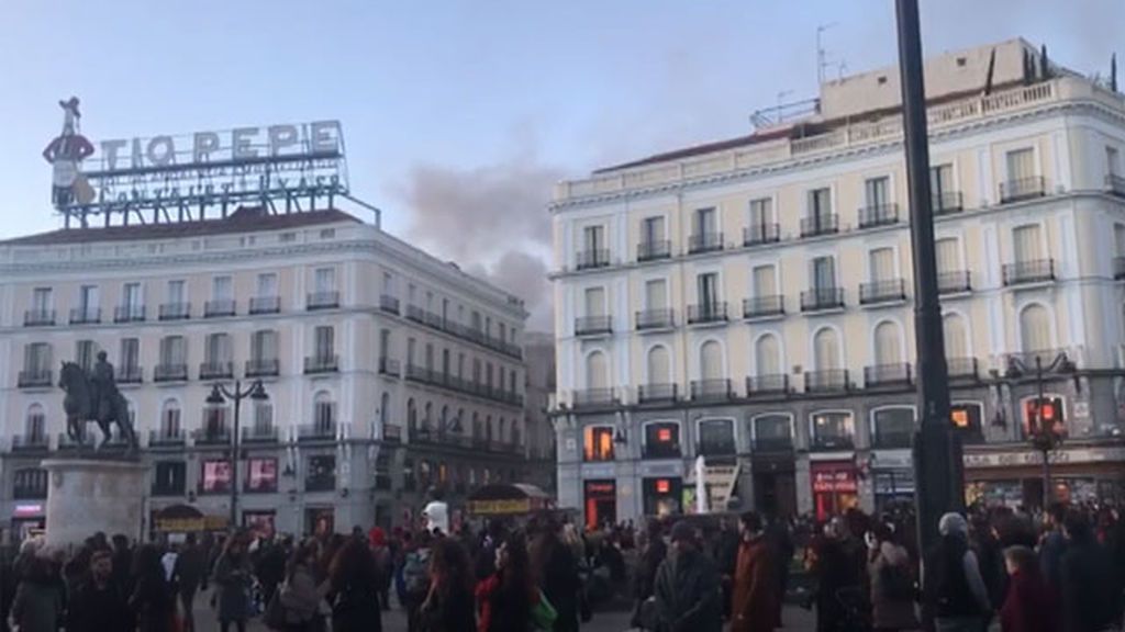 Incendio en Sol, Madrid