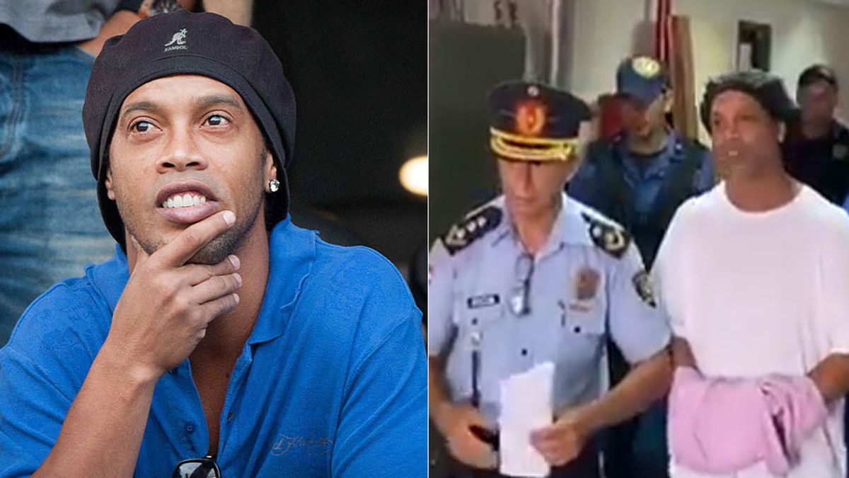 Ronaldinho, detenido de nuevo y esposado por entrar en Paraguay con un pasaporte falso Ronaldinho, detenido de nuevo y esposado por entrar en Paraguay con un pasaporte falso