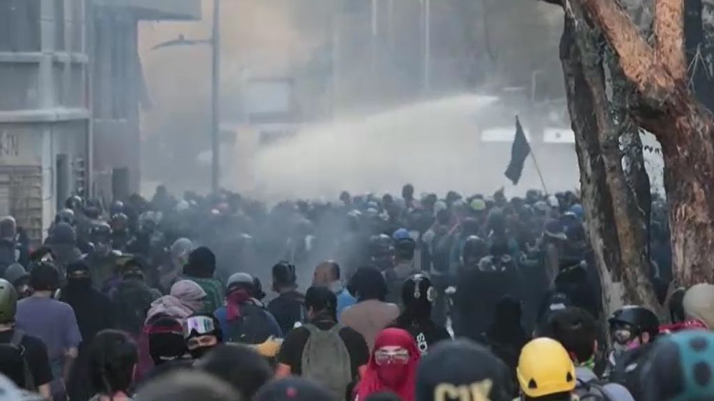 Protestas en Santiago de Chile contra Sebastián Piñera