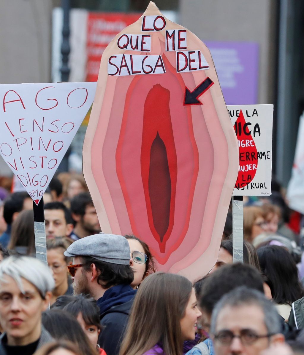 Manifestación por el Día Internacional de la Mujer, en imágenes