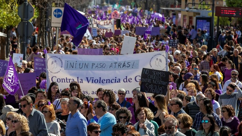 Manifestación por el Día Internacional de la Mujer, en imágenes