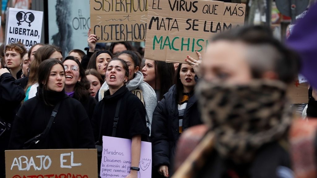 Manifestación por el Día Internacional de la Mujer, en imágenes