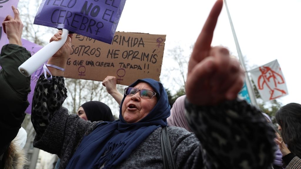 Manifestación por el Día Internacional de la Mujer, en imágenes