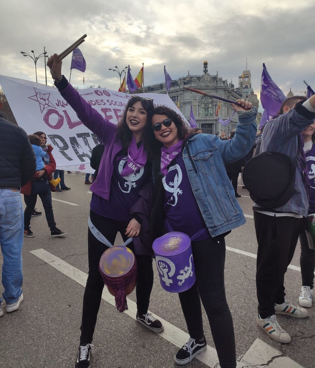 Manifestación por el Día Internacional de la Mujer, en imágenes
