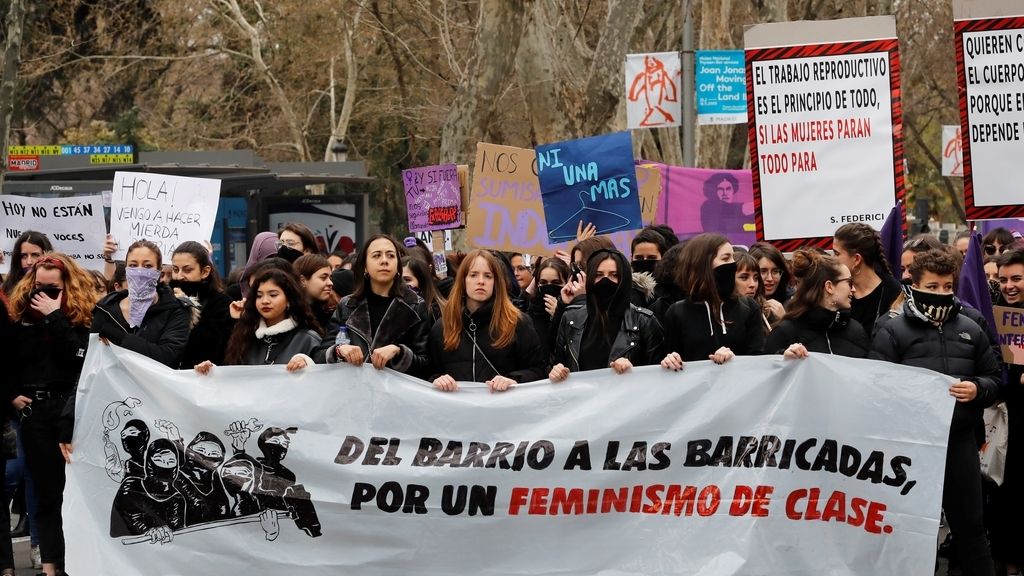 Manifestación por el Día Internacional de la Mujer, en imágenes
