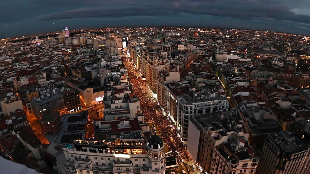 Manifestación por el Día Internacional de la Mujer, en imágenes